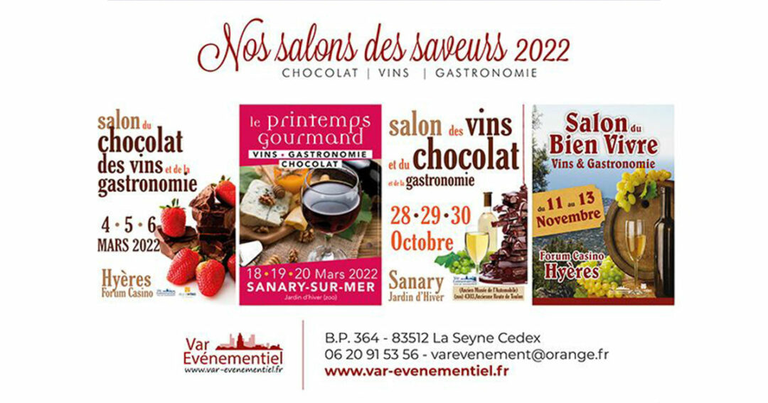 Salon des Saveurs in Sanary-sur-mer : october 28th-30th 2022